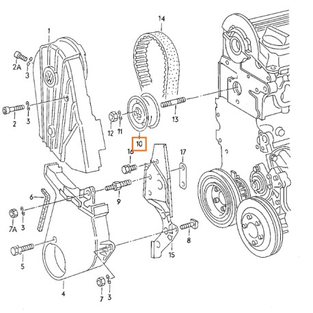 051109243 Original tensioning roller