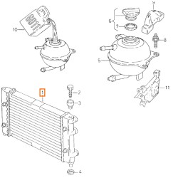 RADIADOR 1H0121253L ORIGINAL