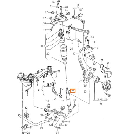 GAS FILLED SHOCK-ABSORVER 4Z7413031A