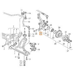 WHEEL BEARING HOUSING 357407255c