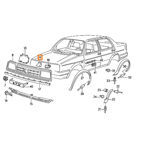 165853658 01c Couverture de golf Jetta originale