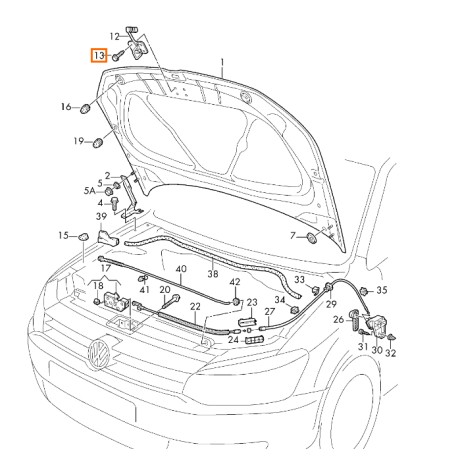 N90820401 tornillo hexagonal original