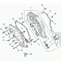 ERR7143 ANILLO OBTURADOR RAD.DEL.-CIGUENAL Land Rover original