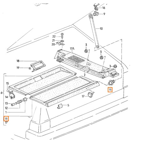 321867780 grapa original vw passat/quantum