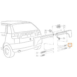 6K6853687K „CL“-Aufkleber, Seat Ibiza/Cordoba