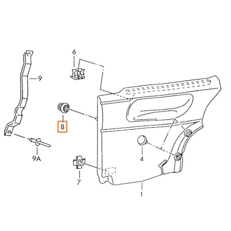 6N3867300A clip d'origine 6N3867300b