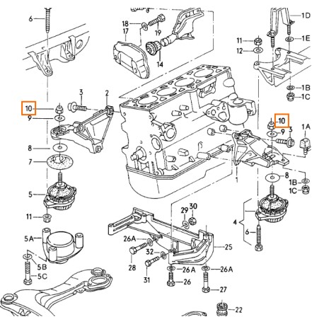 ORIGINAL N90087602 écrou N10209009 N10209005