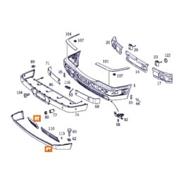 A2108850725 REVESTIMENTO Mercedes original