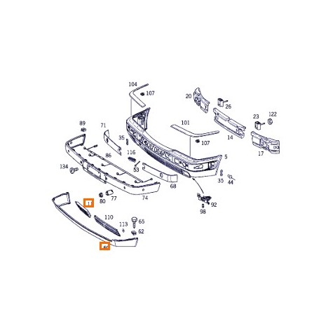 A2108850725 BEKLEDING originele Mercedes