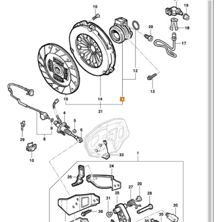 ORIGINAL clutch cylinder 24422061