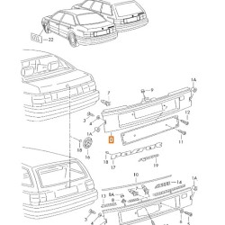Kennzeichenabdeckung 357853481 01C Original