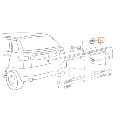 ORIGINAL 6K6853601B 01C emblema seat