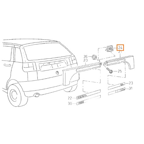 ORIGINAL 6K6853601B 01C emblema seat