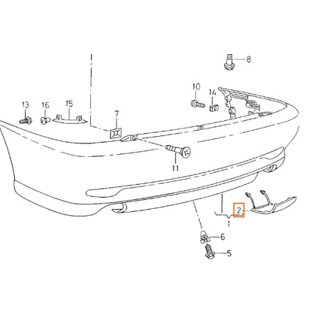 Tampa protetora ORIGINAL 6K5807441 C04 preta